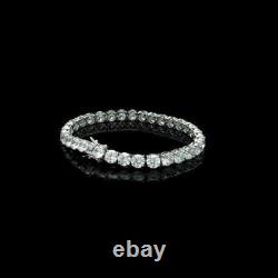 5.0 Ct Round Cut Diamond Simulated Wedding Tennis Bracelet 14K White Gold Finish