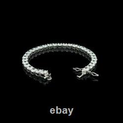 5.0 Ct Round Cut Diamond Simulated Wedding Tennis Bracelet 14K White Gold Finish