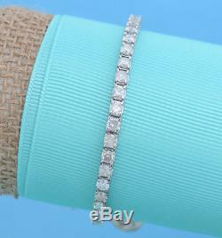 6.00 Carat Diamond 14K White Gold Tennis Bracelet 7