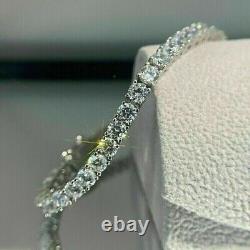 6.50 Ct Natural Diamond Kohinoor Tennis Bracelet 14K Real White Gold 6.5-7 VVS1