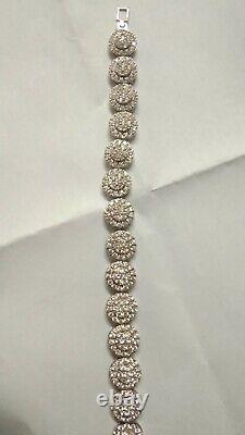 6 Ct BRILLIANT Cut Moissanite Tennis Bracelet 14K White Gold Plated Silver 7.5