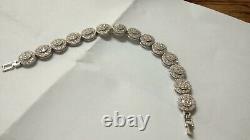 6 Ct BRILLIANT Cut Moissanite Tennis Bracelet 14K White Gold Plated Silver 7.5