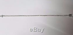 750 18ct White Gold & 2 Carat Diamond Tennis Bracelet With Certificate