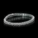 7.00 ct round cut white gold 14k diamond tennis bracelet F VS2 certified