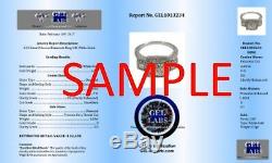 7.00 ct round cut white gold 14k diamond tennis bracelet F VS2 certified
