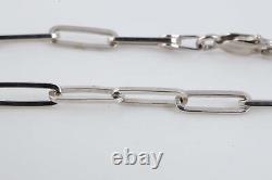 8 14k White Gold Link Chain Bracelet (5.66g.)