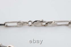 8 14k White Gold Link Chain Bracelet (5.66g.)