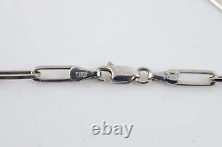 8 14k White Gold Link Chain Bracelet (5.66g.)