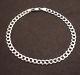 8 4.7mm Mens Solid Curb Miami Cuban Link Bracelet Real 14K White Gold