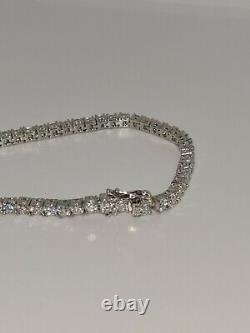 925 Sterling Silver 18k White Gold Moissanite Diamond Bracelet