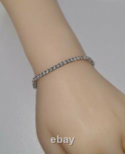 925 Sterling Silver 18k White Gold Moissanite Diamond Bracelet