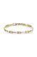 9ct Gold 2 Tone Kiss Bracelet Ladies Woman's Girls 7.5 inch Yellow and White