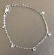 9ct White Gold Solitaire Diamond Eternity Bracelet 0.15ct By The Yard Charm