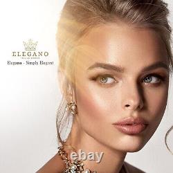 9ct White Gold Women's Fashionable Textured Circle Bangle Bracelet By Elegano