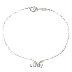 AHKAH Diamond 0.06ct Butterfly Bracelet 18K White Gold 750 90190103