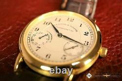A Lange & Sohne 1815 Up & Down 221.021 36MM Power Reserve 18K Yellow Gold Extras