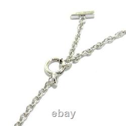 Auth TIFFANY&Co. T Smile Bracelet 18K White Gold Bracelet