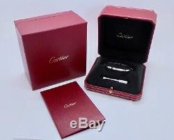 Authentic Cartier Love Bracelet SM 18k White Gold Size 18 with CoA RRP$6,500