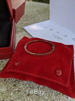 Authentic Cartier Love Bracelet SM small model 18k white gold full set