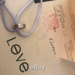Authentic Cartier Love Charity bracelet 18K 750 WG White Gold