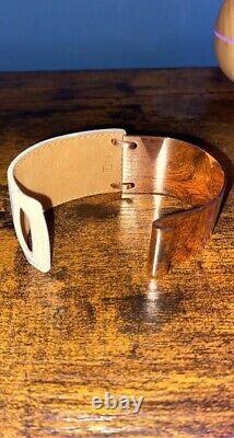 Authentic Hermes bangle Bracelet (White&Gold)