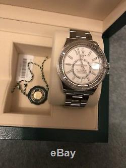 BNIB Rolex SKY-DWELLER White Gold & Steel Watch BRACELET 326934 x
