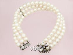 Beads Bracelet 585 White Gold