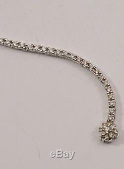 Beautiful 14k White Gold Diamond Tennis Bracelet 2.0 TCW. Appraised At $2100.00
