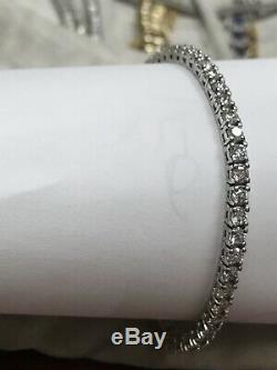 Beautiful Tennis Bracelet 3.00 Ctw G-si1 Natural Genuine Diamonds 14k White Gold