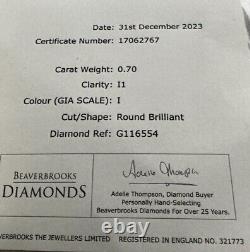 Beaverbrooks Diamond 18ct White Gold Bracelet 18K (not 9ct 14ct) £3000