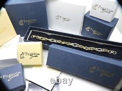 Bracelet Yellow and White Gold 18K 1000 (750) Jersey Pattern Women's