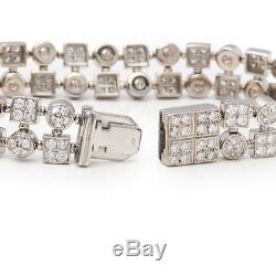 Bulgari 18k White Gold Diamond Lucea Bracelet Com1742