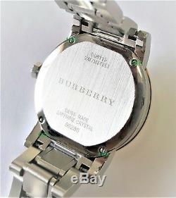 Burberry Watch Women's Silver Dial Band Silver Gold Tone BU9115 Genuine White