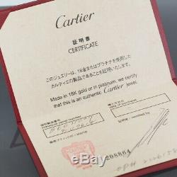 Cartier 18k White Gold Charity Love Bracelet With Certificate And Box