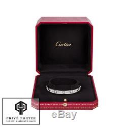 Cartier 18k White Gold Diamond Paved Pave Love Bracelet 18cm N6033603 $58,000