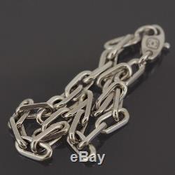 Cartier 18k White Gold Spartacus Link Chain Bracelet With Certificate & Box