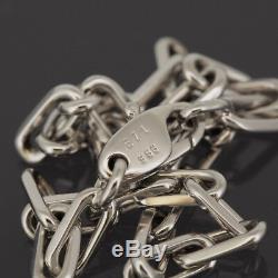 Cartier 18k White Gold Spartacus Link Chain Bracelet With Certificate & Box