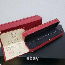 Cartier Bracelet Love Bastille AU750 White Gold box and Guarantee card