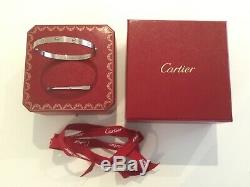 Cartier LOVE Bangle 18ct white gold size 21 excellent with screwdriver and box