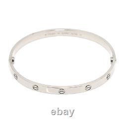 Cartier Love Bracelet Bangle 18K White Gold 750 Size21 90174126