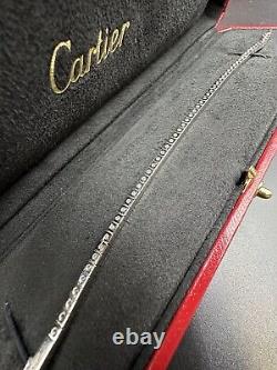 Cartier Raniere Bracelet 18k White Gold Bracelet Size 16