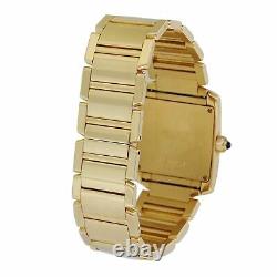 Cartier Tank Francaise 1820 Yellow Gold Ladies Watch