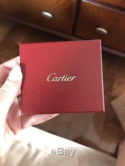 Cartier Trinity 18k White Gold & Ceramic Charity Cord Bracelet BRAND NEW