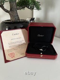 Cartier Trinity Bracelet 18K White Gold, Black Ceramic