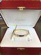 Cartier Yellow Gold Love Bracelet With 4 Diamonds Size 18 With Original Papers