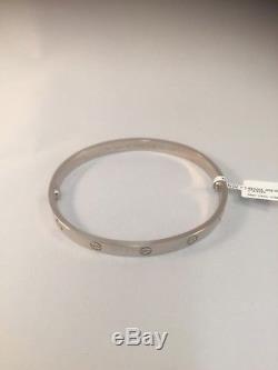 Cartier love bangle white gold 18ct Size 20