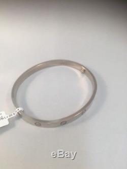 Cartier love bangle white gold 18ct Size 20