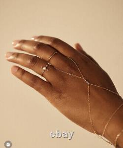Catbird DIAMOND KITTEN MITTEN bracelet In 14ct YELLOW GOLD in S/M size
