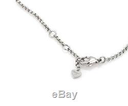Chopard Happy Diamond 18k White Gold 3 Charms Chain Bracelet
