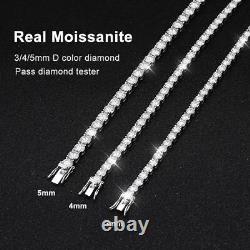 D Vvs1 Moissanite Tennis Bracelet S925 Sterling Silver Plated 18k White Gold Gif